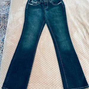 EARL western style boots cut jeans size 6